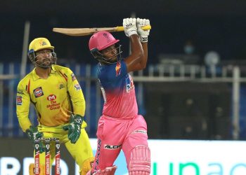 आईपिएलको चौथो खेलमा राजस्थान विजयी, सन्जुले हाने ९ छक्का