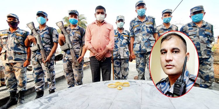 सशस्त्र प्रहरीद्वारा १६ लाखभन्दा बढीको सुन बरामद