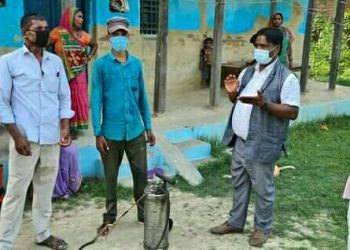 हंसपुरमा नगर सेनिटाइज्ड र स्वास्थ्य चेकजाँच शुरु