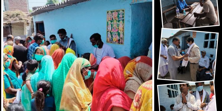 परवाहामा निशुल्क स्वास्थ्य शिविर, ४६७ जनाले लिए सेवा