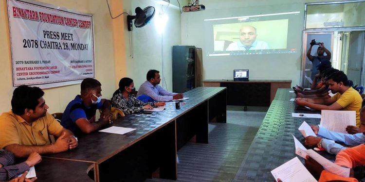 विनयतारा क्यान्सर अस्पताल विस्तार, वैशाख २ गते भवन शिलान्यास