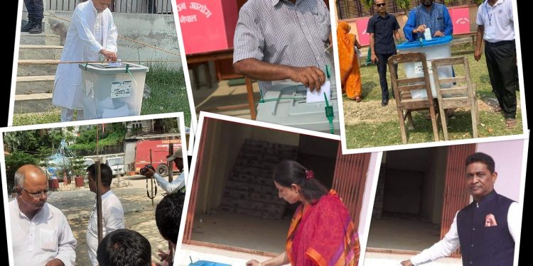 धनुषाका शिर्ष नेताहरूले काे कहांबाट गरे मतदान