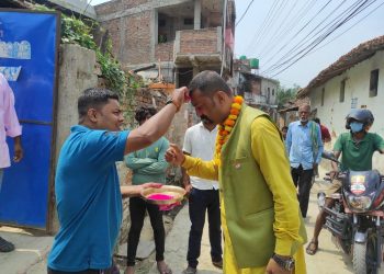 चौधरीको घरदैलो तिव्र : भ्रष्टाचारमुक्त नगर बनाउने प्रतिबद्धता