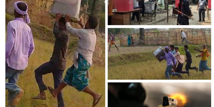 निर्वाचनकाे क्रममा मधेशमा दिनभर : मतपेटिका लिएर भाग्नेदेखि गाेली फायरसम्म
