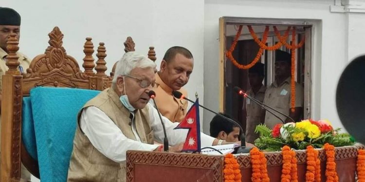 मधेश प्रदेशको निती तथा कार्यक्रम प्रस्तुत : कृषि, शिक्षा, स्वास्थ्य तथा पर्यटनमा जोड