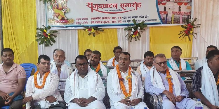 गणेश र हनुमान मन्दिरकाे पुर्णतापछि समुद्घाटन