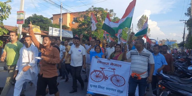 राष्ट्रपति विरूद्ध मधेशमा प्रदर्शन शुरू, एमाले गाइडेड भएकाे आराेप
