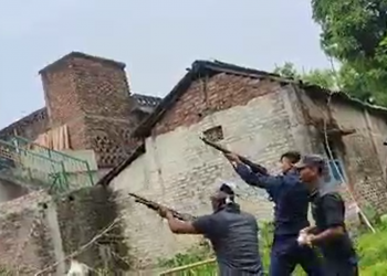 सप्तरीमा प्रहरी र स्थानीयबीच झडप, हवाई फायर र केही घाइते