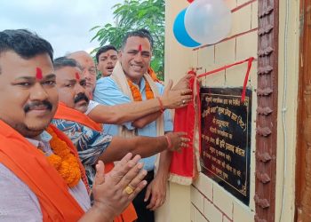 मटिहानीको पहिचानको रुपमा रहेका प्रवेशद्वारको उद्घाटन