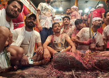जनकपुरधामकाे राजदेवीमा १५ हजार बाेका बलिप्रदान