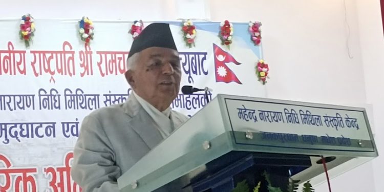 मधेशी नै सच्चा राष्ट्रवादी हुन, सिंहदरबारले बुझ्नु पर्यो : राष्ट्रपति पौडेल