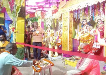 मिल्स एरियामा भव्यताका साथ मनाइदै ईन्द्रपुजा