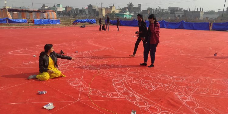 अनाजबाट भगवान श्रीराम जानकीको मूर्ति बनाउने कार्यमा तिव्रता