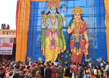 अयोध्याको झल्को मटिहानीमा, श्रीरामको भव्य पूजा (फोटो फिचर)