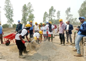 सुकुम्बासीहरुका लागि घर निर्माण शुरु, दातृ निकायद्वारा निरिक्षण