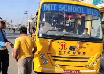स्कूले सवारी चेकजाँचमा तिव्रता, ७० बढी कारवाहीमा