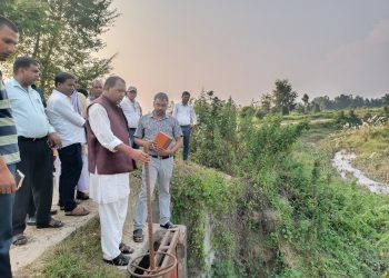 गजरिया सिचाई आयोजनाको तत्काल मरम्मत सम्भार गर्न मन्त्री यादवकाे निर्देशन