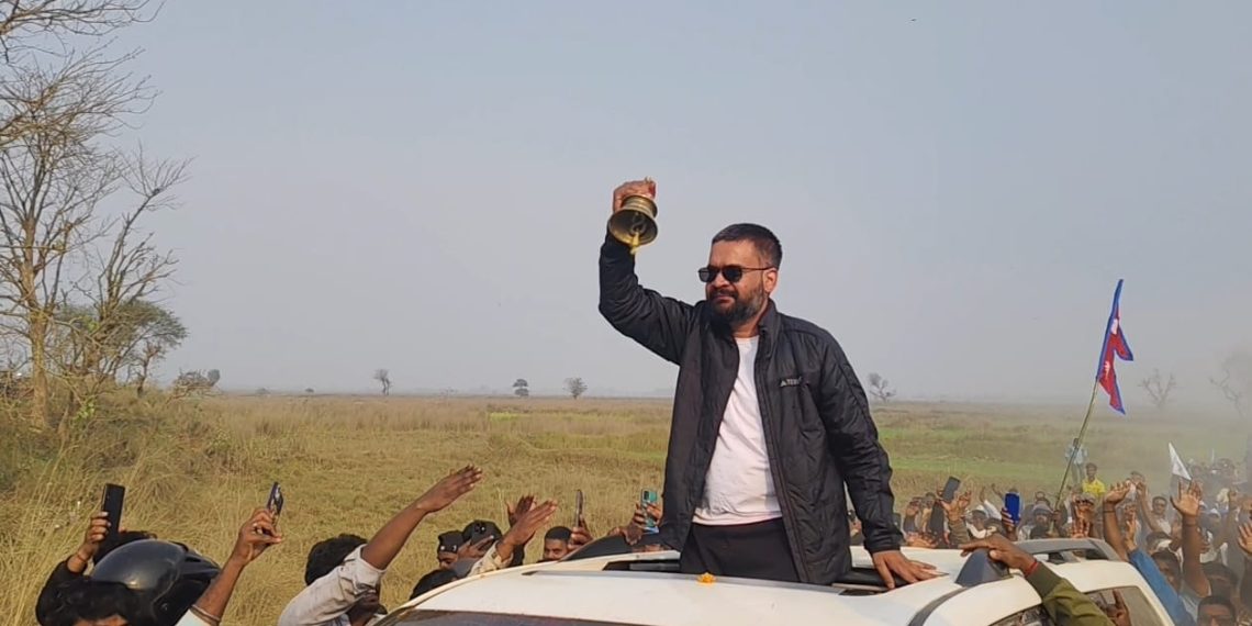 बालेनलाई धनुषा २ मा भव्य स्वागत