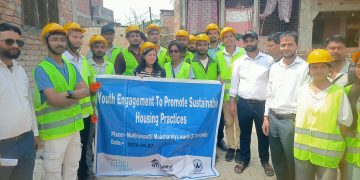 उपचारित बाँसको घर निर्माणमा इन्जिनियरिङ विद्यार्थीको सहभागिता