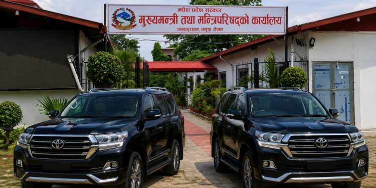 मधेशका मुख्यमन्त्री र सभामुखका लागि डेढ करोडसम्मको गाडी